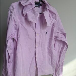 Ralph Lauren Pink Striped Cotton Shirt